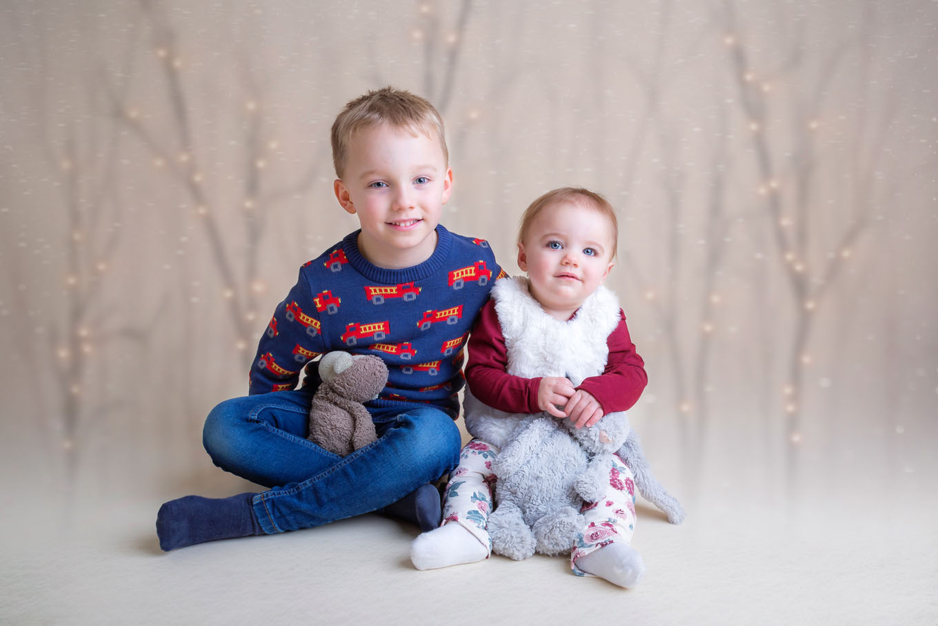 Studio portrait of child